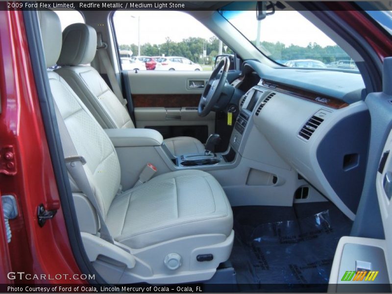 Redfire Metallic / Medium Light Stone 2009 Ford Flex Limited