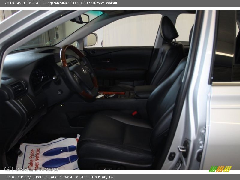 Tungsten Silver Pearl / Black/Brown Walnut 2010 Lexus RX 350