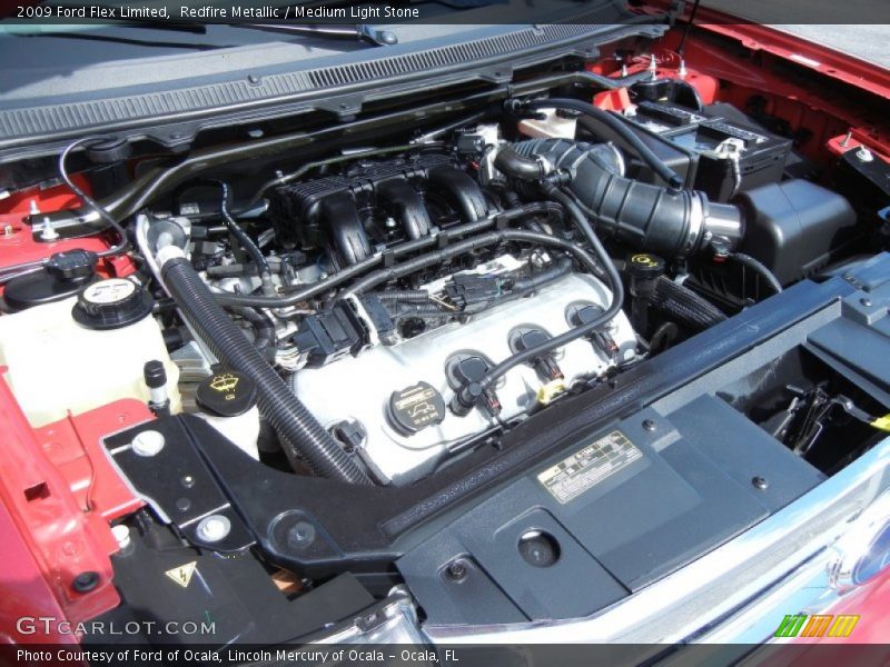 Redfire Metallic / Medium Light Stone 2009 Ford Flex Limited