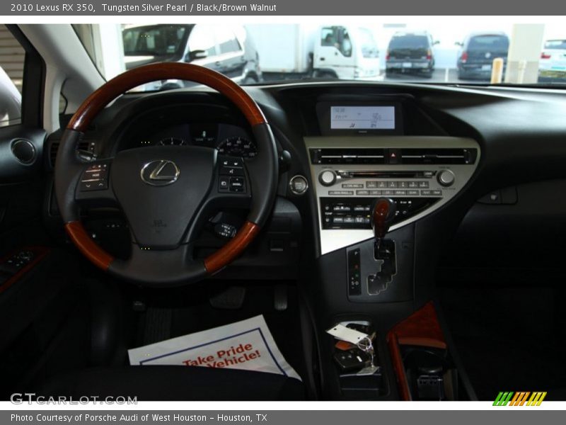 Tungsten Silver Pearl / Black/Brown Walnut 2010 Lexus RX 350