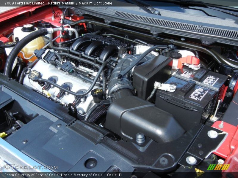 Redfire Metallic / Medium Light Stone 2009 Ford Flex Limited