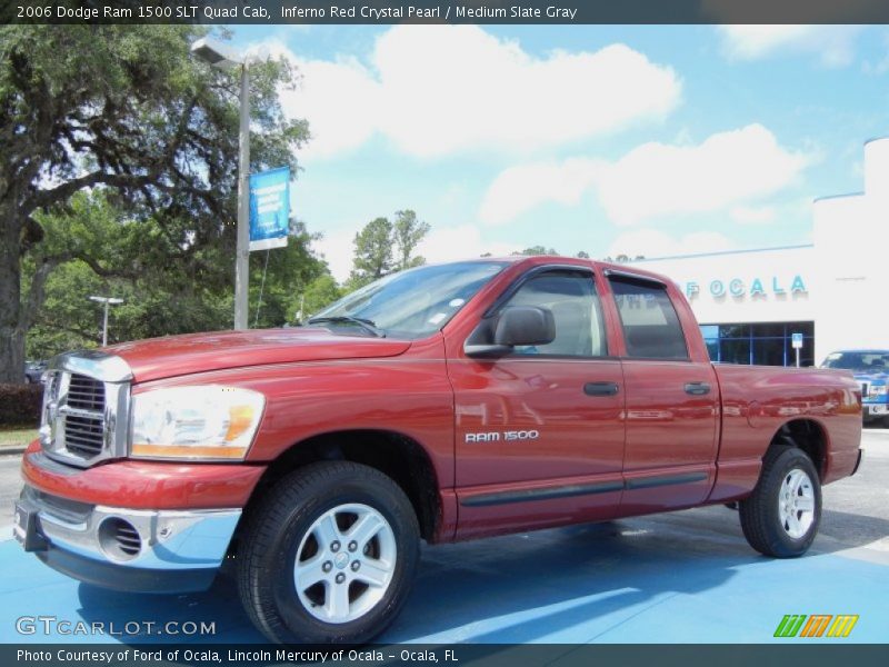 Inferno Red Crystal Pearl / Medium Slate Gray 2006 Dodge Ram 1500 SLT Quad Cab