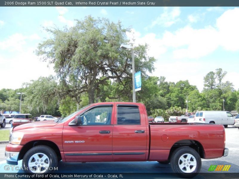 Inferno Red Crystal Pearl / Medium Slate Gray 2006 Dodge Ram 1500 SLT Quad Cab