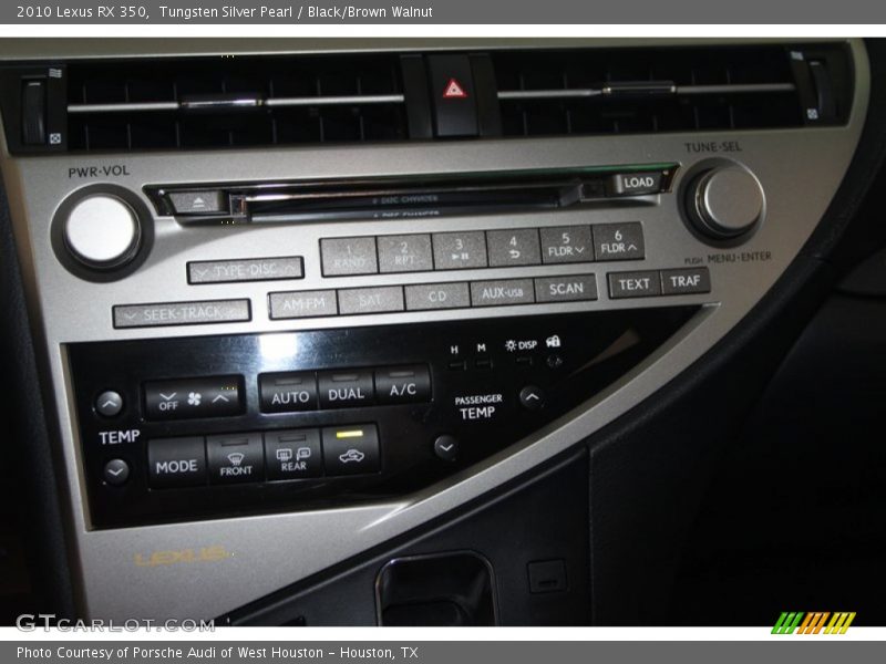Tungsten Silver Pearl / Black/Brown Walnut 2010 Lexus RX 350