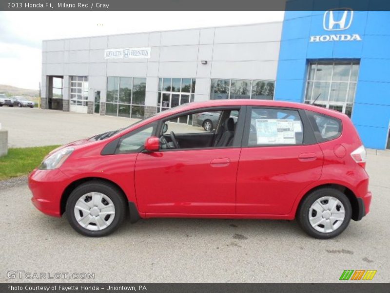 Milano Red / Gray 2013 Honda Fit