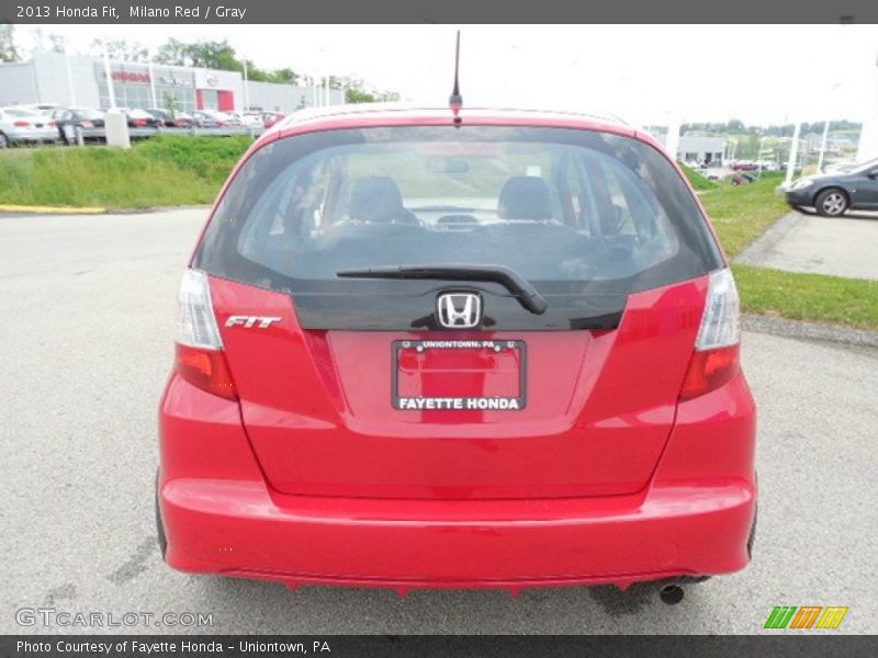 Milano Red / Gray 2013 Honda Fit