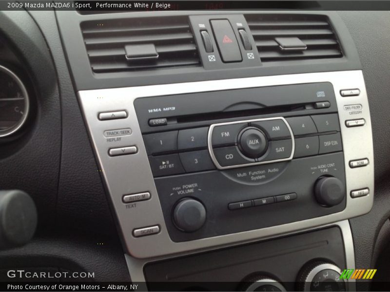 Performance White / Beige 2009 Mazda MAZDA6 i Sport