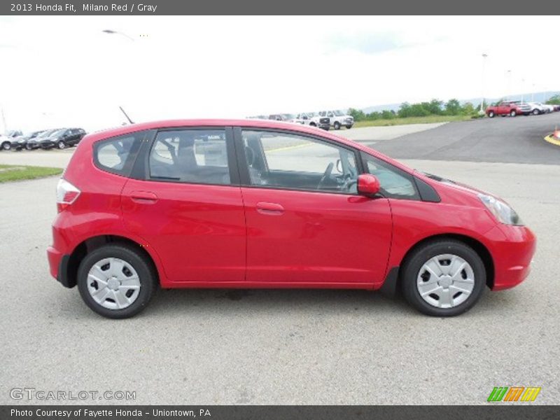 Milano Red / Gray 2013 Honda Fit