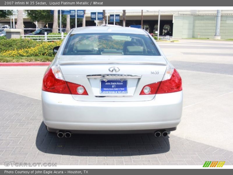 Liquid Platinum Metallic / Wheat 2007 Infiniti M 35 Sedan