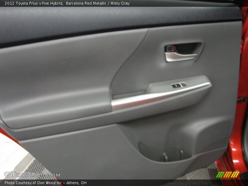 Barcelona Red Metallic / Misty Gray 2012 Toyota Prius v Five Hybrid
