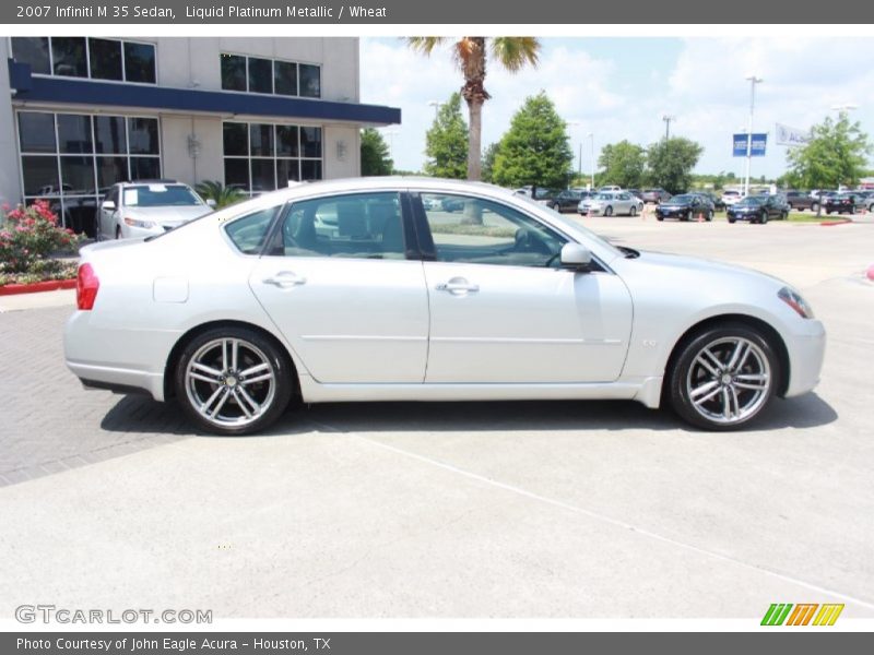 Liquid Platinum Metallic / Wheat 2007 Infiniti M 35 Sedan