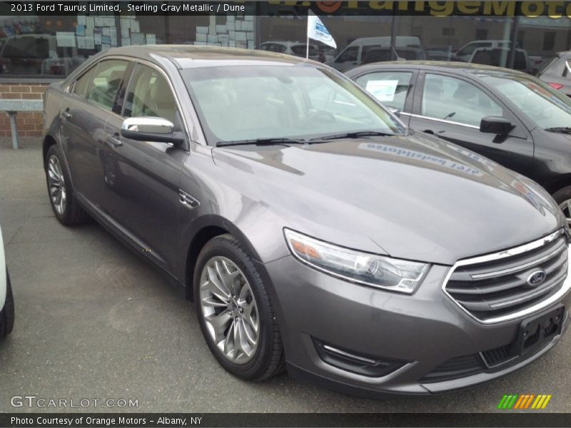 Sterling Gray Metallic / Dune 2013 Ford Taurus Limited