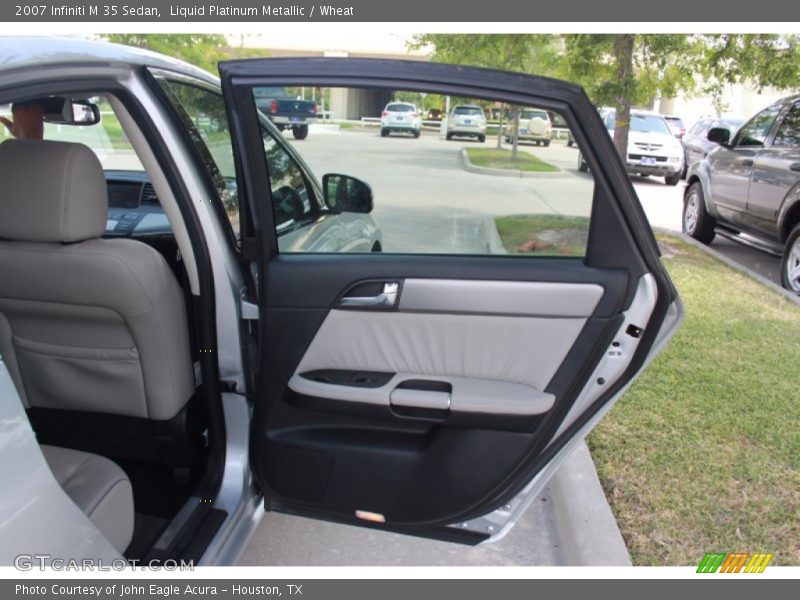 Liquid Platinum Metallic / Wheat 2007 Infiniti M 35 Sedan
