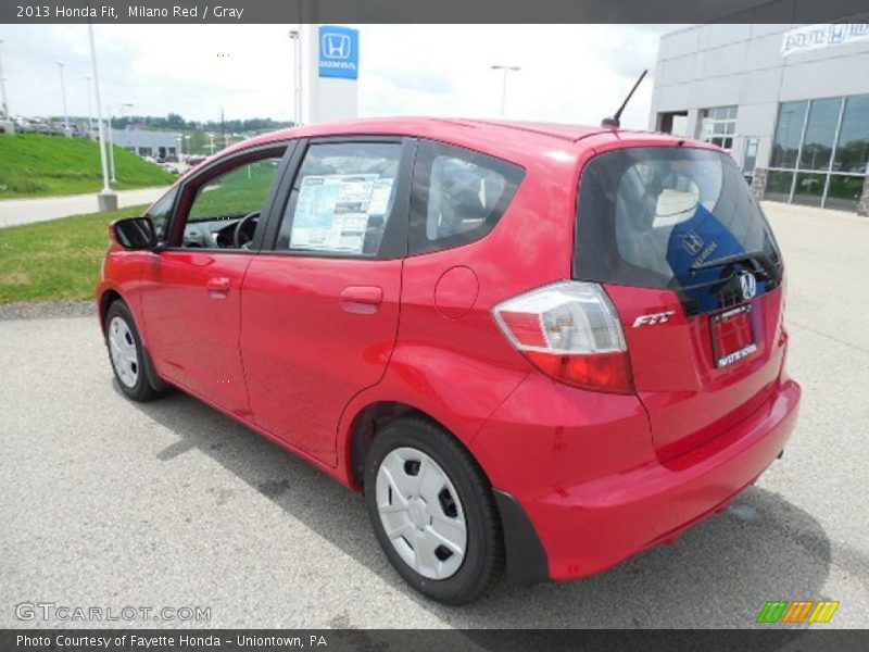 Milano Red / Gray 2013 Honda Fit