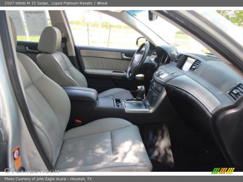 Liquid Platinum Metallic / Wheat 2007 Infiniti M 35 Sedan