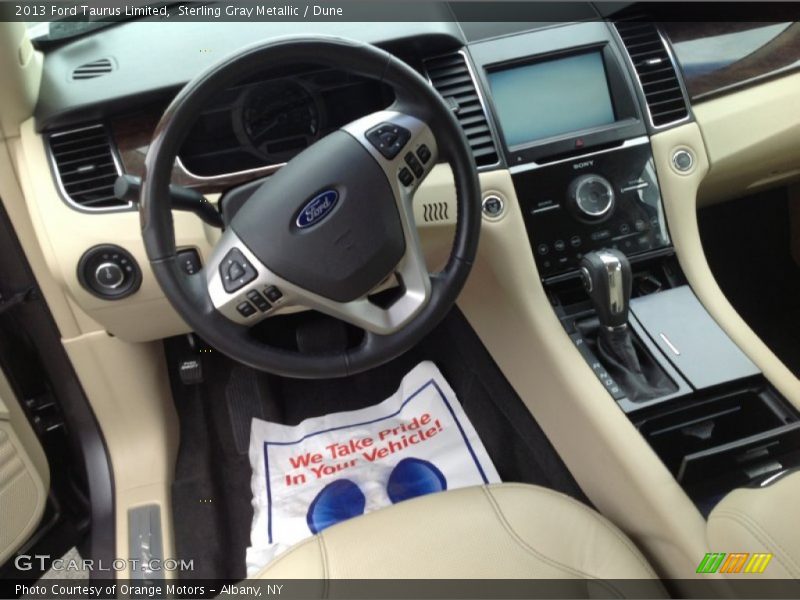 Sterling Gray Metallic / Dune 2013 Ford Taurus Limited