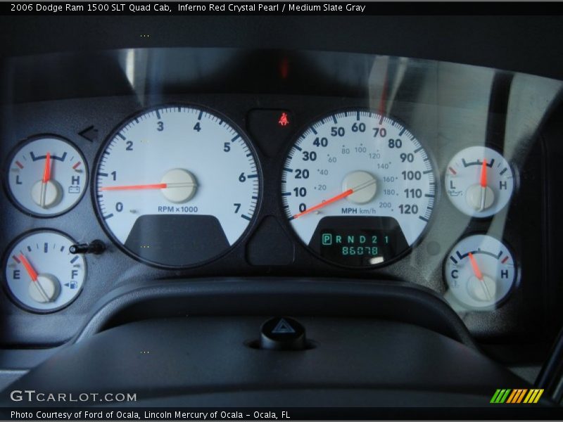Inferno Red Crystal Pearl / Medium Slate Gray 2006 Dodge Ram 1500 SLT Quad Cab