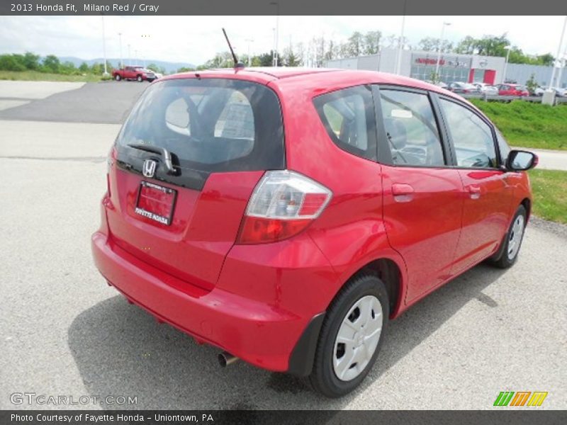 Milano Red / Gray 2013 Honda Fit
