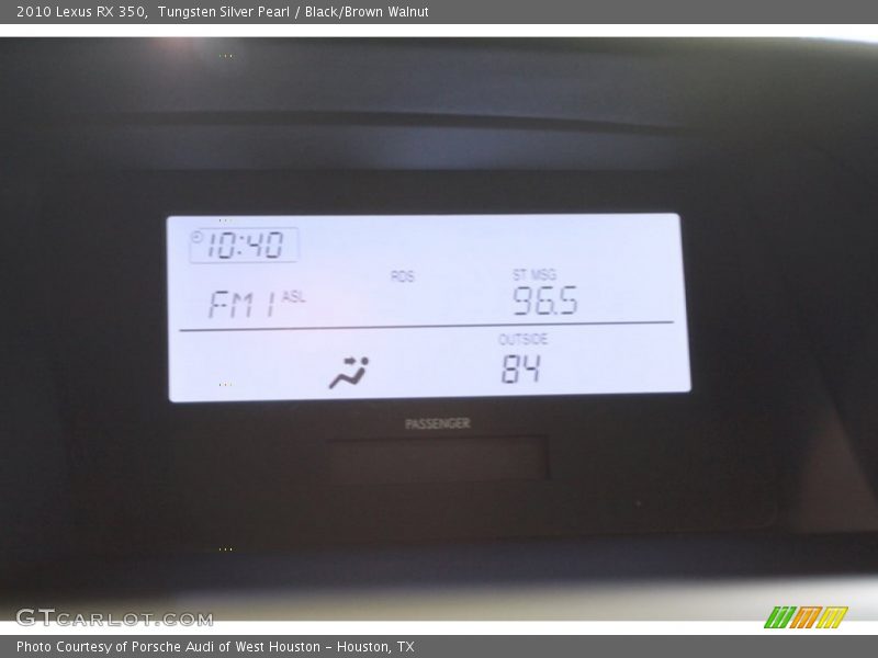 Tungsten Silver Pearl / Black/Brown Walnut 2010 Lexus RX 350