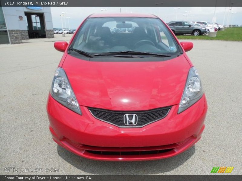 Milano Red / Gray 2013 Honda Fit
