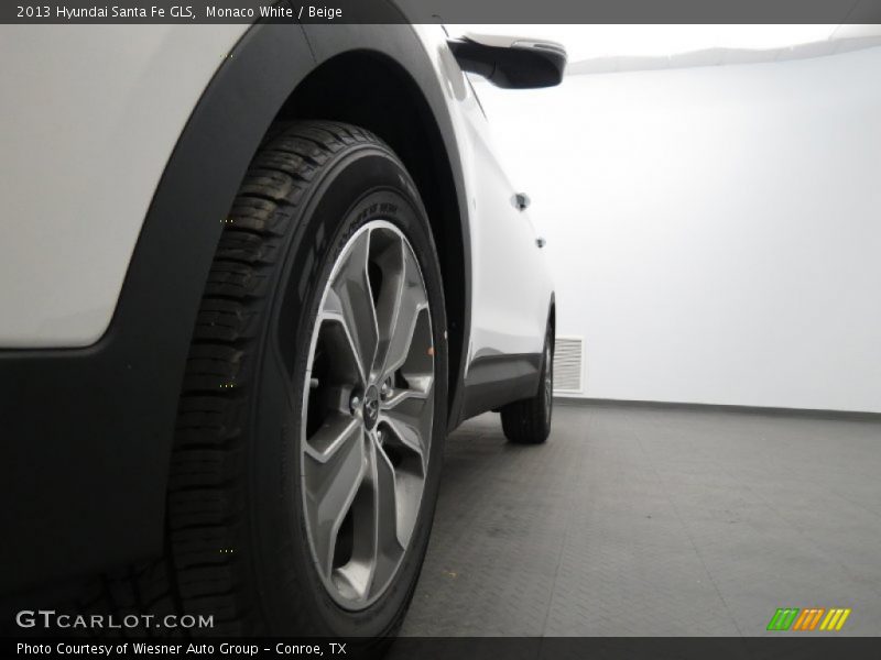 Monaco White / Beige 2013 Hyundai Santa Fe GLS
