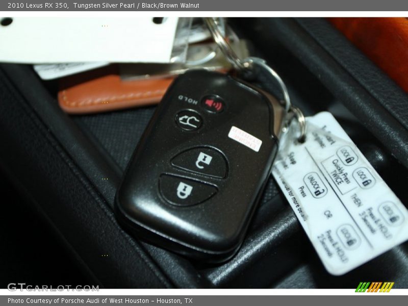 Tungsten Silver Pearl / Black/Brown Walnut 2010 Lexus RX 350