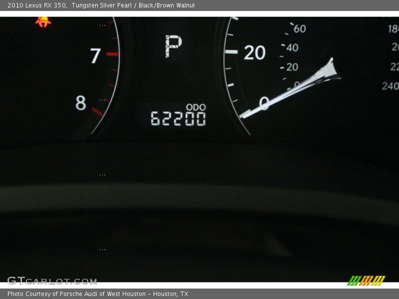 Tungsten Silver Pearl / Black/Brown Walnut 2010 Lexus RX 350