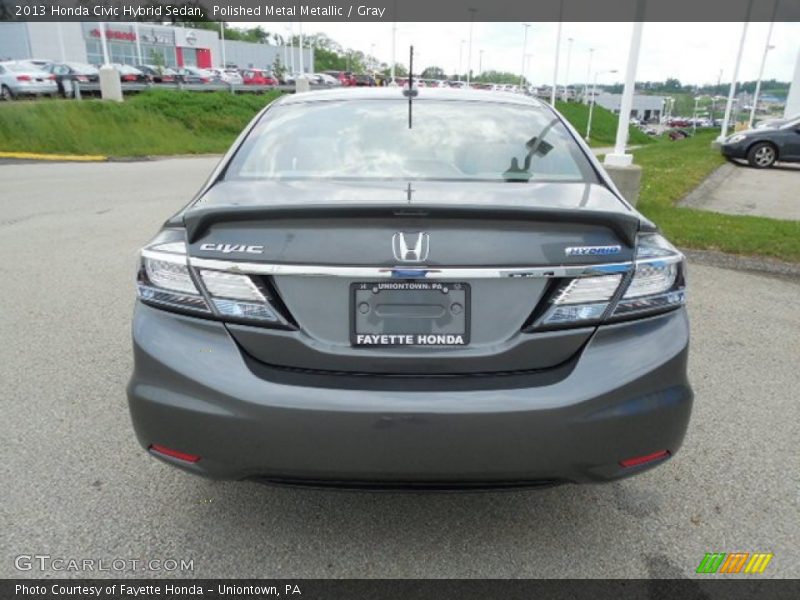 Polished Metal Metallic / Gray 2013 Honda Civic Hybrid Sedan
