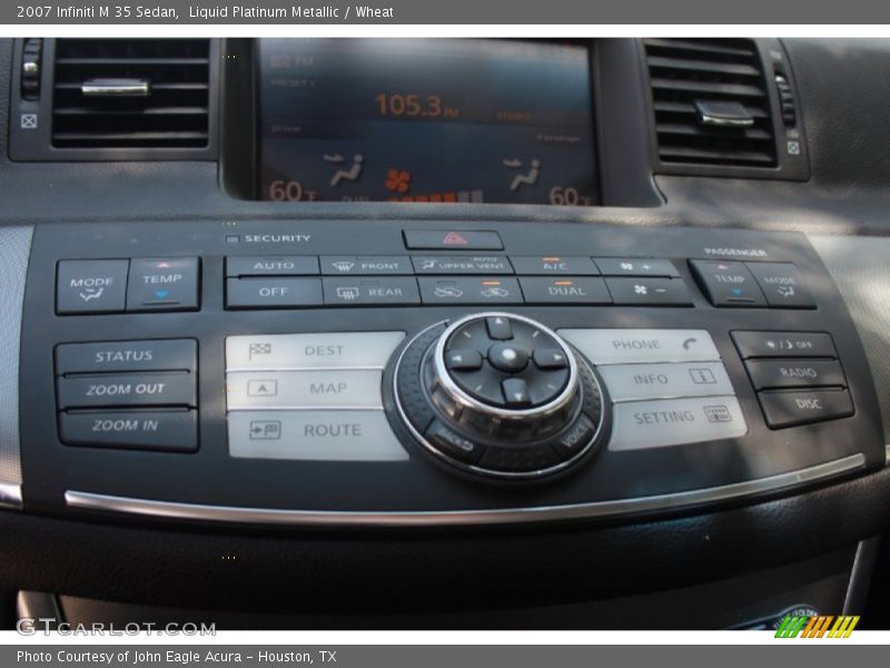Controls of 2007 M 35 Sedan