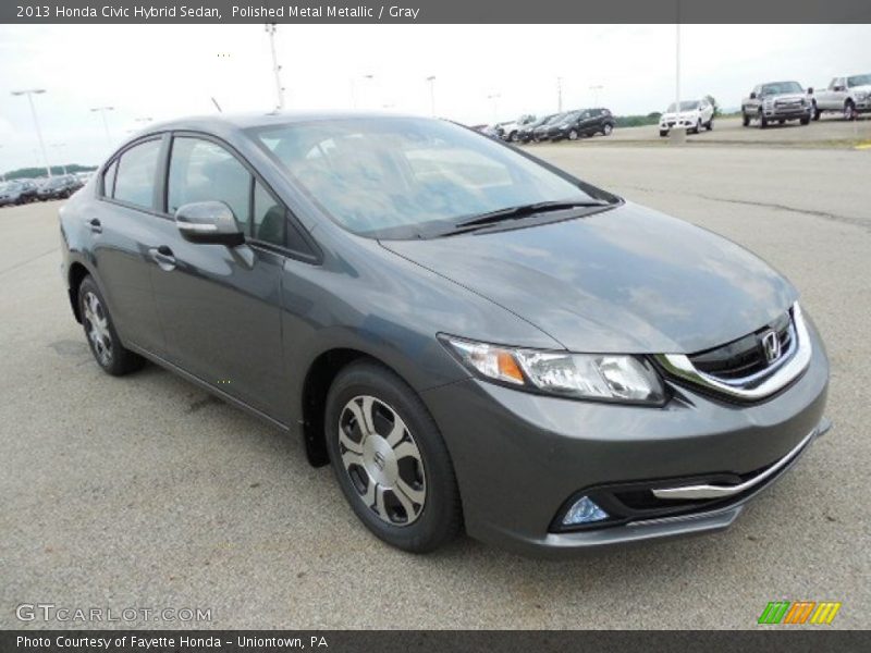 Polished Metal Metallic / Gray 2013 Honda Civic Hybrid Sedan