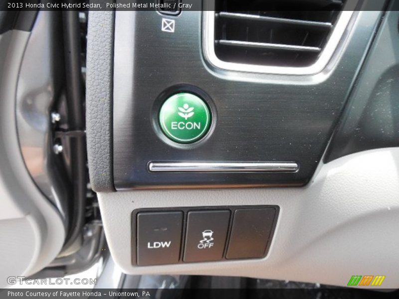 Controls of 2013 Civic Hybrid Sedan