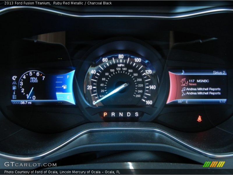 Ruby Red Metallic / Charcoal Black 2013 Ford Fusion Titanium