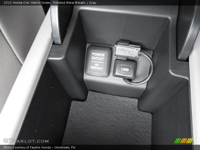 Polished Metal Metallic / Gray 2013 Honda Civic Hybrid Sedan