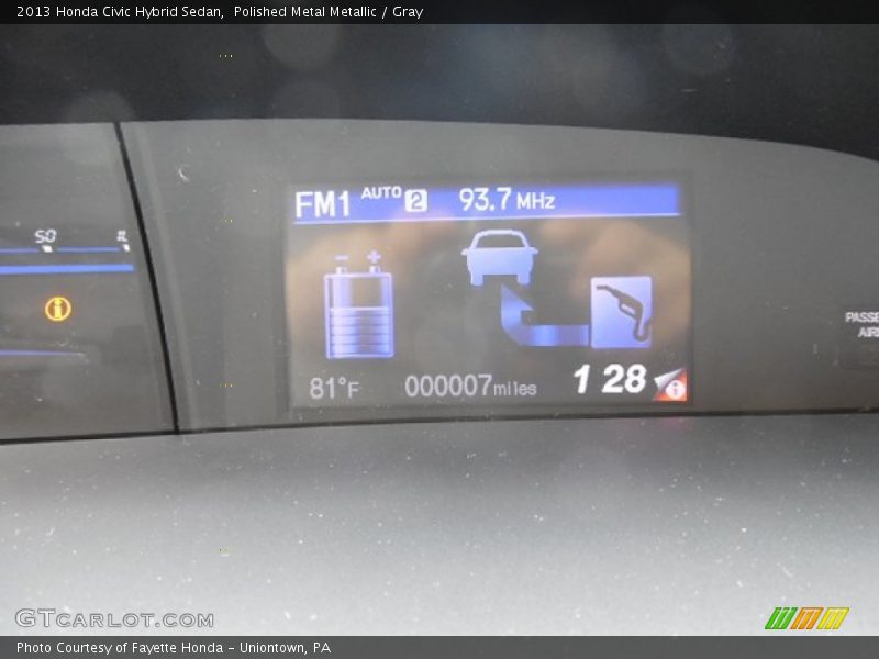 Polished Metal Metallic / Gray 2013 Honda Civic Hybrid Sedan