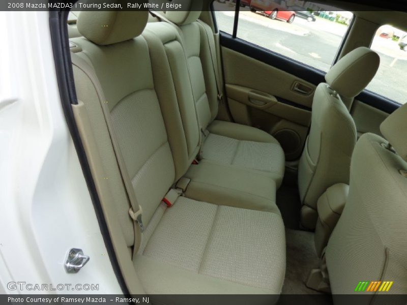 Rear Seat of 2008 MAZDA3 i Touring Sedan