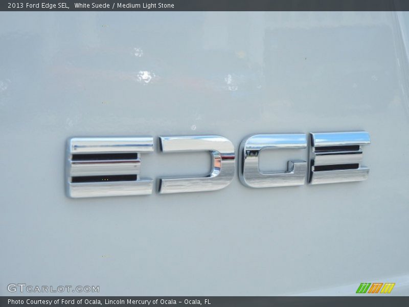 White Suede / Medium Light Stone 2013 Ford Edge SEL