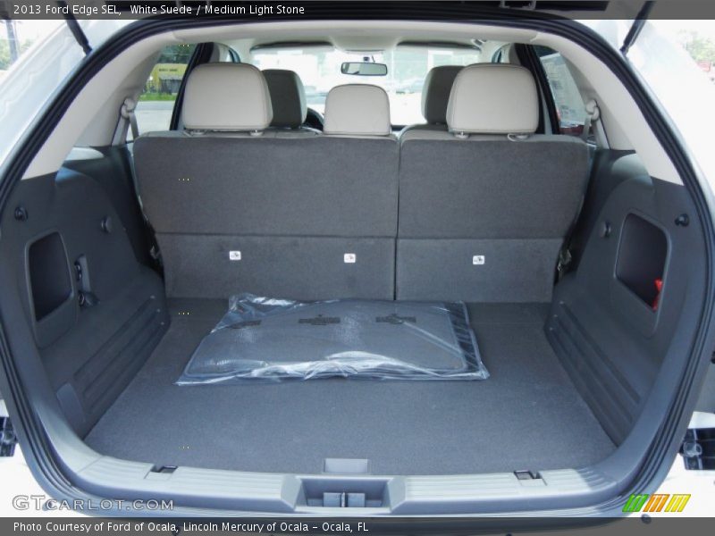White Suede / Medium Light Stone 2013 Ford Edge SEL