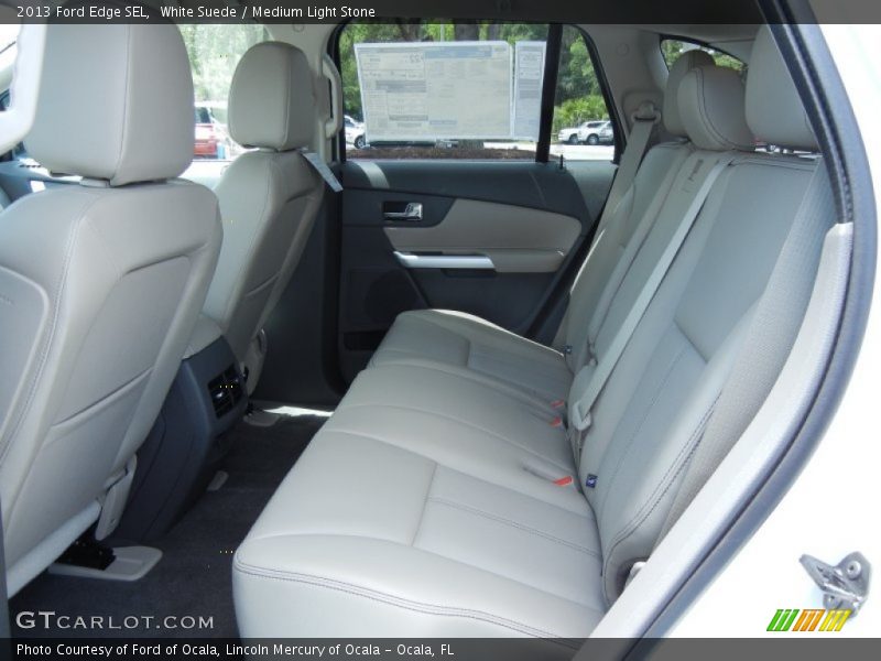 White Suede / Medium Light Stone 2013 Ford Edge SEL