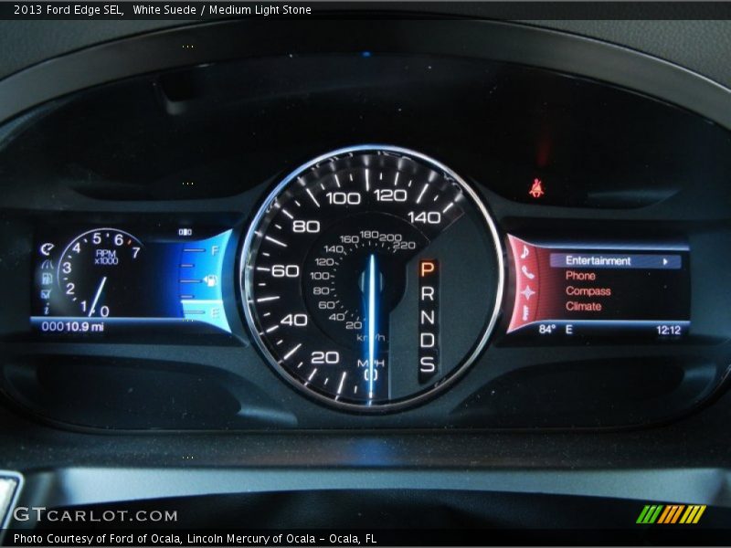 White Suede / Medium Light Stone 2013 Ford Edge SEL