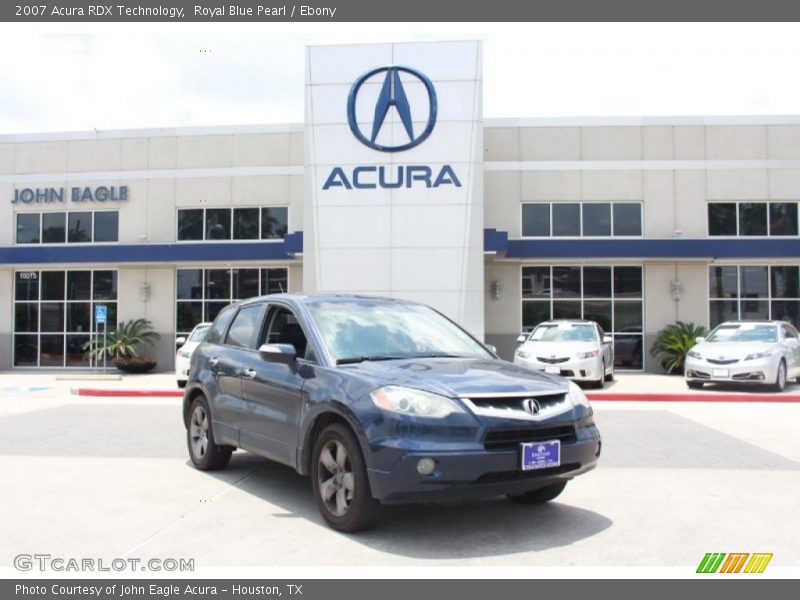 Royal Blue Pearl / Ebony 2007 Acura RDX Technology