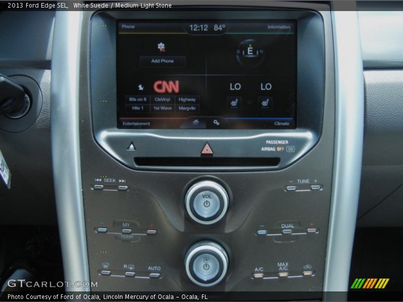 White Suede / Medium Light Stone 2013 Ford Edge SEL