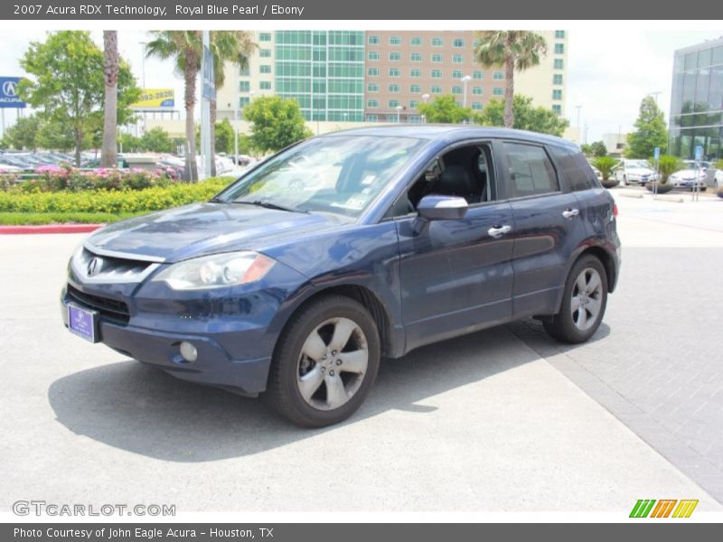Royal Blue Pearl / Ebony 2007 Acura RDX Technology