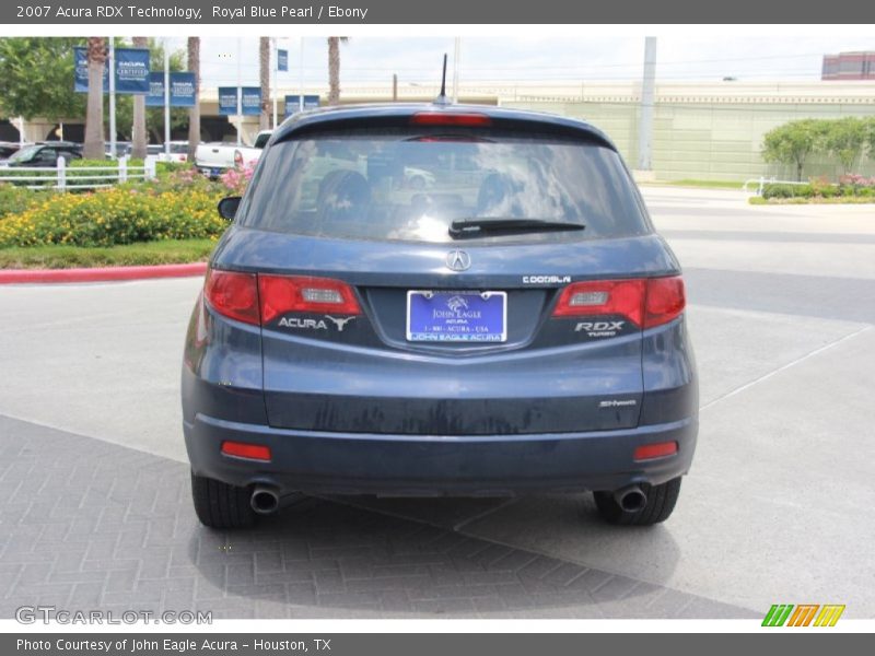 Royal Blue Pearl / Ebony 2007 Acura RDX Technology