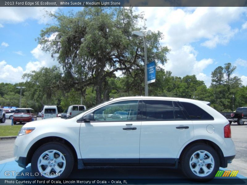 White Suede / Medium Light Stone 2013 Ford Edge SE EcoBoost