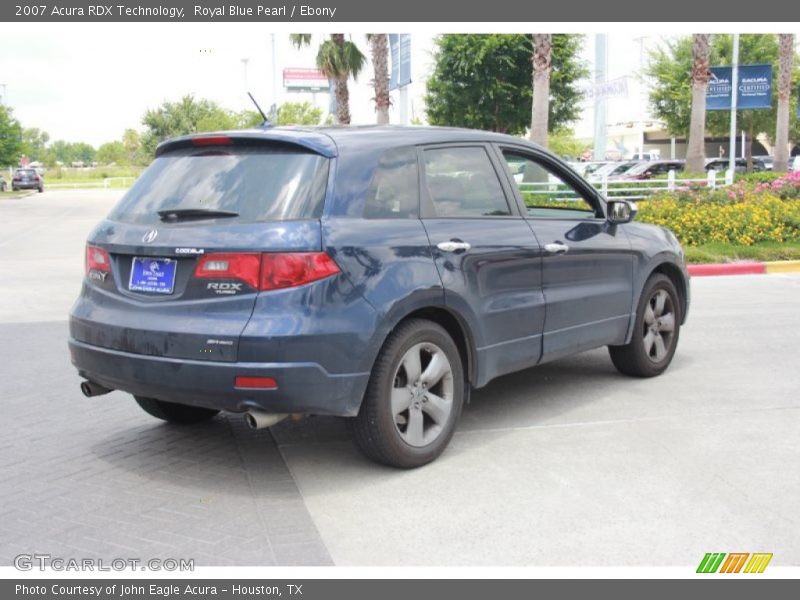 Royal Blue Pearl / Ebony 2007 Acura RDX Technology
