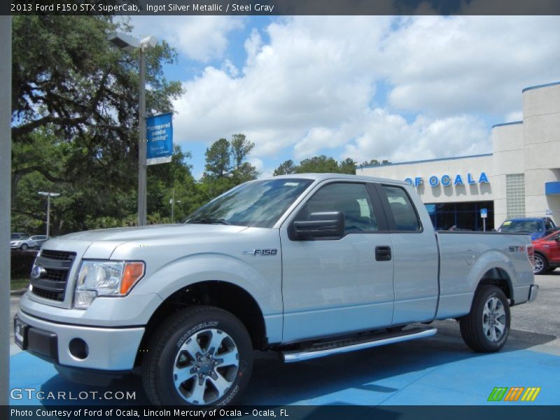 Ingot Silver Metallic / Steel Gray 2013 Ford F150 STX SuperCab