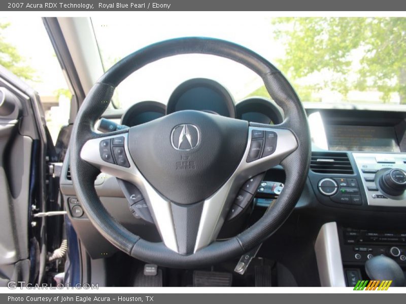 Royal Blue Pearl / Ebony 2007 Acura RDX Technology