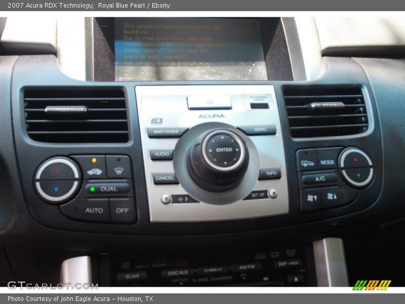 Royal Blue Pearl / Ebony 2007 Acura RDX Technology