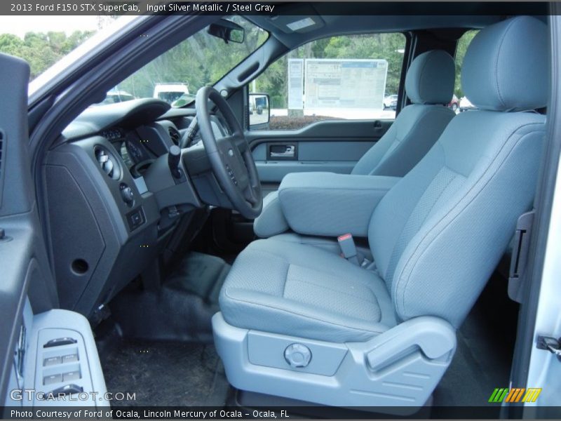  2013 F150 STX SuperCab Steel Gray Interior