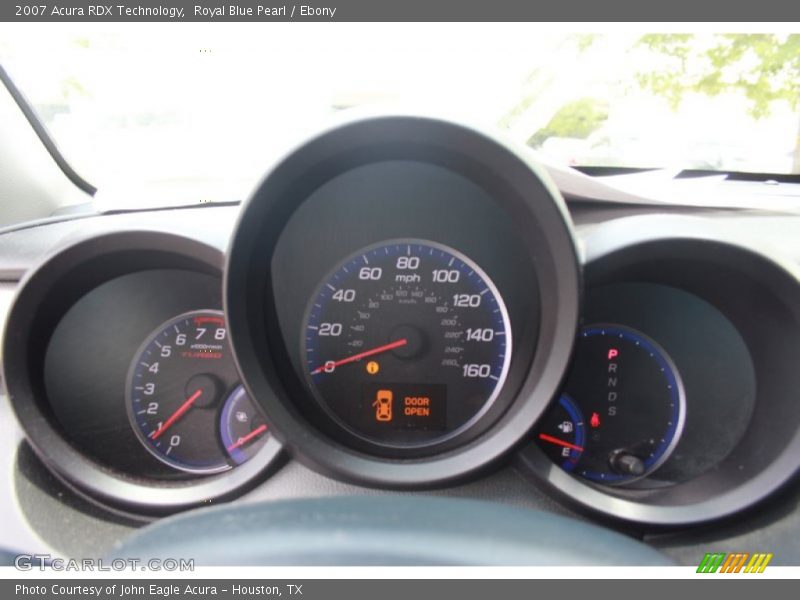 Royal Blue Pearl / Ebony 2007 Acura RDX Technology